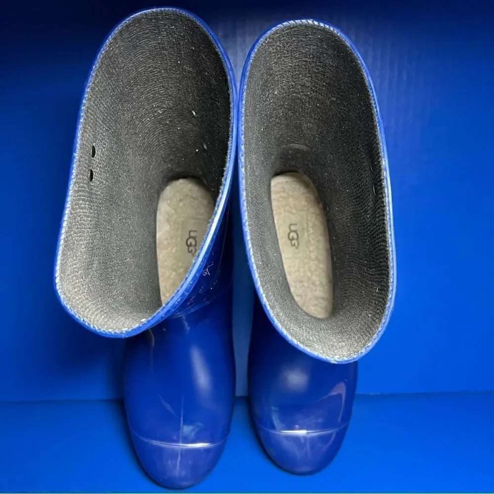 UGG Sienna Womens Rain Boots Blue Jay Rubber Boots 9‎ 1014452